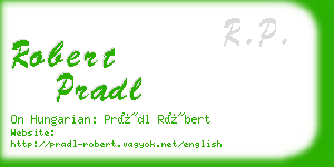 robert pradl business card